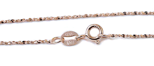 rose gold vermeil 925 sterling silver twisted chain by vanillakiln, uk