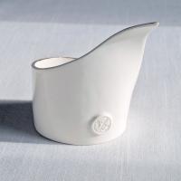 Luxury ceramic spiral LILY tea light holder white porcelain Vanillakiln