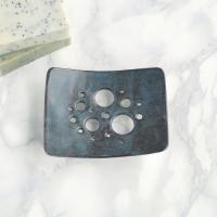 BUBBLE holes ceramic porcelain soap dish made to order by VanillaKiln