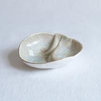 Gathered linen No1, round bowl, art bowl, freeform bowl, porcelain bowl, linen texture, 8th anniversary, 12th anniversary, 18