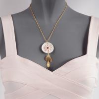 HEART blossom necklace, heart necklace, white porcelain, gold fill bead chain, Vanillakiln, 18th anniversary gift
