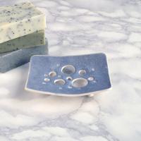 BUBBLE holes ceramic porcelain soap dish made to order by VanillaKiln