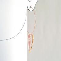 Porcelain earrings, pink feather earrings, gold lustre, sterling silver, vermeil, 14kt, rose gold filled, VanillaKiln, feathe