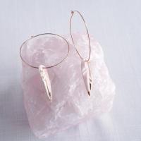 Porcelain earrings, pink feather earrings, gold lustre, sterling silver, vermeil, 14kt, rose gold filled, VanillaKiln, feathe