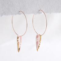 Porcelain earrings, pink feather earrings, gold lustre, sterling silver, vermeil, 14kt, rose gold filled, VanillaKiln, feathe