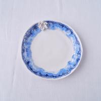 Water lily bathroom set, three piece set, bathroom accessories set, ceramic cup, porcelain tumbler, ceramic tumbler, blue white porcelain, reactive glaze, toothbrush holder, water cup, white porcelain cup, blue ceramic tumbler, ceramic toothbrush holder, 