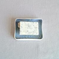 Water lily soap dish, lily pond, rectangular soap dish, jewellery dish, bathroom accessory, bathroom storage, counter top soap dish, bathroom ceramics, ceramic soap dish, porcelain soap dish, blue white porcelain, white porcelain soap dish, blue ceramic s