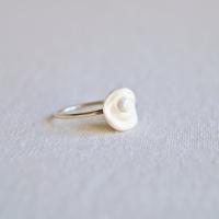 Mystic, eye light, ring, porcelain eye, opal, silver, VanillaKiln, evil eye ring, opal eye ring, ceramic ring, porcelain ring