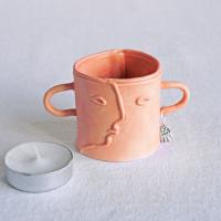 BUDDY face cotton bud/tealight holder, choose colour