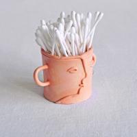 BUDDY face cotton bud/tealight holder, choose colour