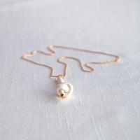 Love KNOT necklace, porcelain knot necklace, love knot, white porcelain necklace, gold heart necklace, 24 k gold lustre, whit