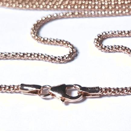 draped heart necklace, pink heart necklace, pink satin, porcelain, rose gold, stainless steel, snake chain, 925 sterling silv