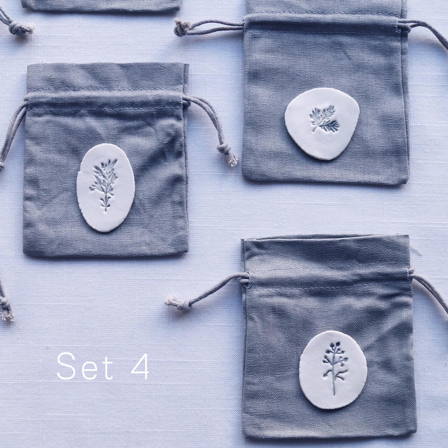 Set of 3 favour bags, Christmas favour bags, Christmas cracker alternative, grey bags, Christmas bags, advent calendar, porce