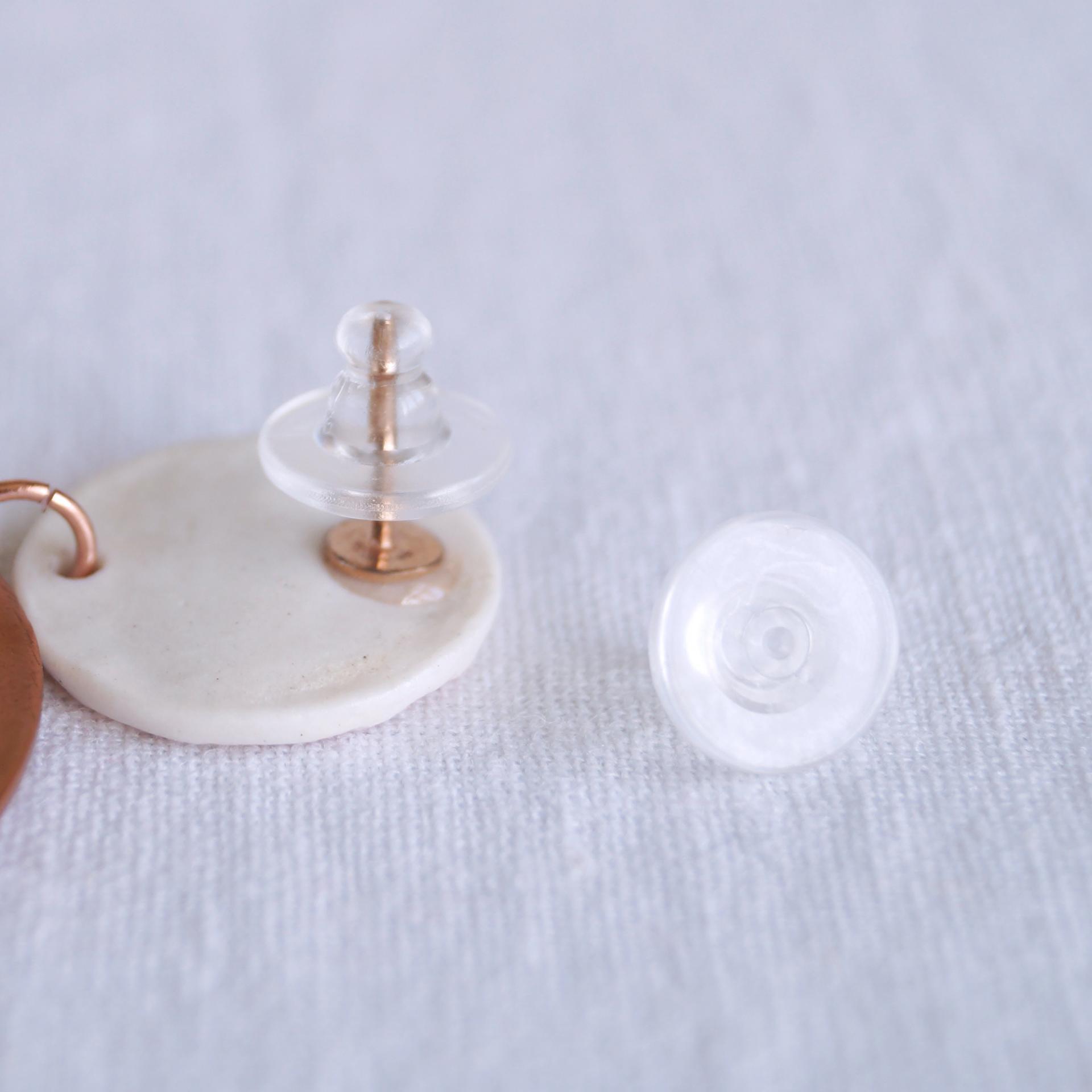Large silicone, earring stoppers, earring backs, ear nuts, 5 pairs, silicone stoppers, 